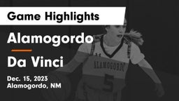 Alamogordo  vs Da Vinci Game Highlights - Dec. 15, 2023