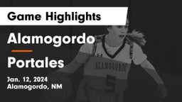 Alamogordo  vs Portales  Game Highlights - Jan. 12, 2024