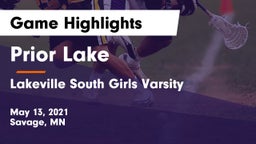 Prior Lake  vs Lakeville South Girls Varsity Game Highlights - May 13, 2021