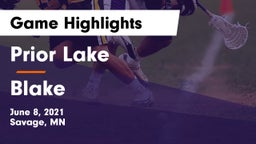 Prior Lake  vs Blake Game Highlights - June 8, 2021