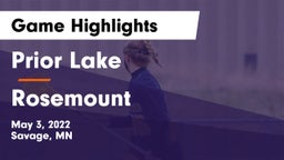 Prior Lake  vs Rosemount  Game Highlights - May 3, 2022