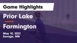 Prior Lake  vs Farmington  Game Highlights - May 10, 2022