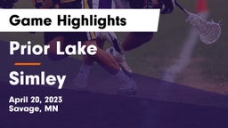 Prior Lake  vs Simley  Game Highlights - April 20, 2023