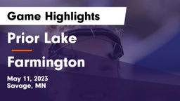 Prior Lake  vs Farmington  Game Highlights - May 11, 2023