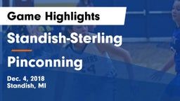 Standish-Sterling  vs Pinconning Game Highlights - Dec. 4, 2018