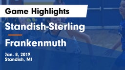 Standish-Sterling  vs Frankenmuth  Game Highlights - Jan. 8, 2019