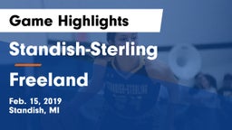 Standish-Sterling  vs Freeland  Game Highlights - Feb. 15, 2019