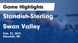 Standish-Sterling  vs Swan Valley Game Highlights - Feb. 22, 2019