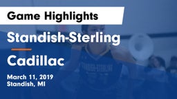Standish-Sterling  vs Cadillac  Game Highlights - March 11, 2019