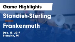 Standish-Sterling  vs Frankenmuth  Game Highlights - Dec. 13, 2019