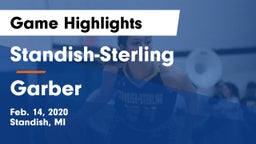 Standish-Sterling  vs Garber  Game Highlights - Feb. 14, 2020