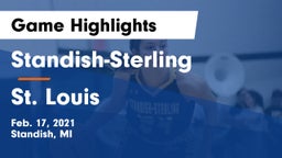 Standish-Sterling  vs St. Louis  Game Highlights - Feb. 17, 2021