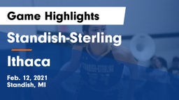 Standish-Sterling  vs Ithaca  Game Highlights - Feb. 12, 2021
