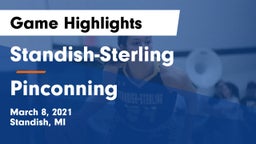 Standish-Sterling  vs Pinconning  Game Highlights - March 8, 2021