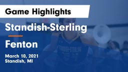 Standish-Sterling  vs Fenton  Game Highlights - March 10, 2021