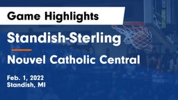 Standish-Sterling  vs Nouvel Catholic Central  Game Highlights - Feb. 1, 2022