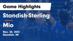 Standish-Sterling  vs Mio  Game Highlights - Nov. 30, 2022