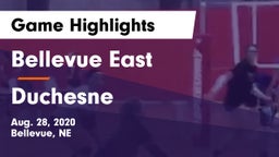 Bellevue East  vs Duchesne  Game Highlights - Aug. 28, 2020