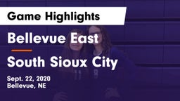 Bellevue East  vs South Sioux City  Game Highlights - Sept. 22, 2020