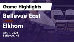 Bellevue East  vs Elkhorn  Game Highlights - Oct. 1, 2020