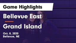 Bellevue East  vs Grand Island Game Highlights - Oct. 8, 2020