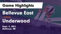 Bellevue East  vs Underwood  Game Highlights - Sept. 4, 2021