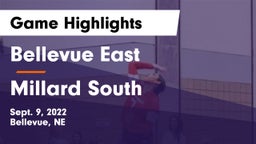 Bellevue East  vs Millard South  Game Highlights - Sept. 9, 2022