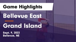 Bellevue East  vs Grand Island  Game Highlights - Sept. 9, 2022