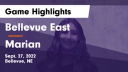 Bellevue East  vs Marian  Game Highlights - Sept. 27, 2022