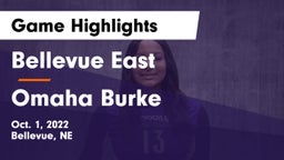 Bellevue East  vs Omaha Burke Game Highlights - Oct. 1, 2022