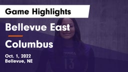 Bellevue East  vs Columbus Game Highlights - Oct. 1, 2022