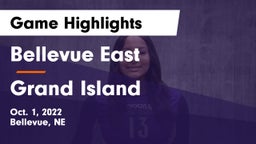 Bellevue East  vs Grand Island  Game Highlights - Oct. 1, 2022