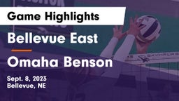Bellevue East  vs Omaha Benson  Game Highlights - Sept. 8, 2023