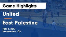 United  vs East Palestine  Game Highlights - Feb 4, 2017