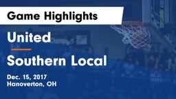 United  vs Southern Local  Game Highlights - Dec. 15, 2017