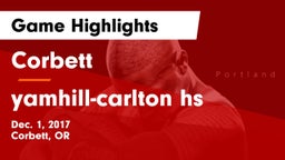 Corbett  vs yamhill-carlton hs Game Highlights - Dec. 1, 2017