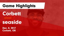 Corbett  vs seaside  Game Highlights - Dec. 8, 2017