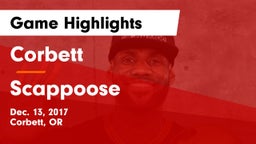 Corbett  vs Scappoose  Game Highlights - Dec. 13, 2017