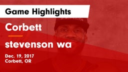 Corbett  vs stevenson wa  Game Highlights - Dec. 19, 2017