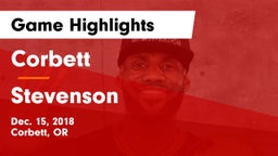 Corbett  vs Stevenson  Game Highlights - Dec. 15, 2018
