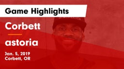 Corbett  vs astoria  Game Highlights - Jan. 5, 2019