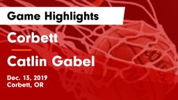 Corbett  vs Catlin Gabel  Game Highlights - Dec. 13, 2019