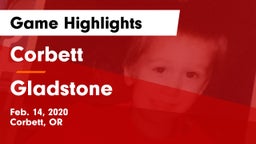 Corbett  vs Gladstone  Game Highlights - Feb. 14, 2020