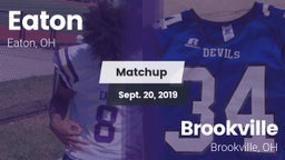 Matchup: Eaton  vs. Brookville  2019
