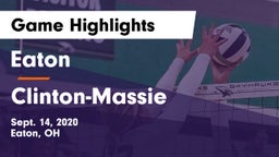 Eaton  vs Clinton-Massie  Game Highlights - Sept. 14, 2020