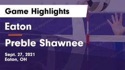 Eaton  vs Preble Shawnee  Game Highlights - Sept. 27, 2021