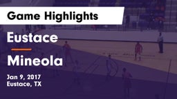 Eustace  vs Mineola  Game Highlights - Jan 9, 2017