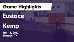 Eustace  vs Kemp  Game Highlights - Jan 13, 2017