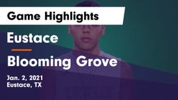 Eustace  vs Blooming Grove  Game Highlights - Jan. 2, 2021