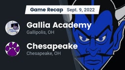 Recap: Gallia Academy vs. Chesapeake  2022